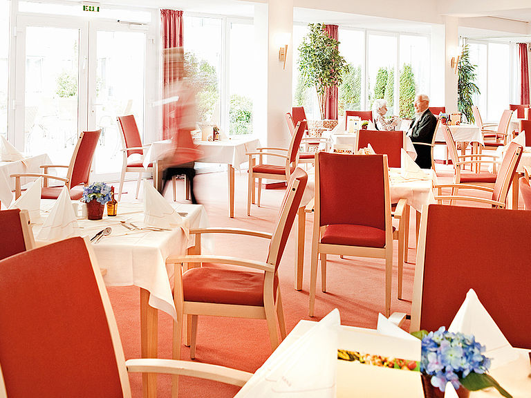 Das einladende Restaurant im betreuten Wohnen Krefeld