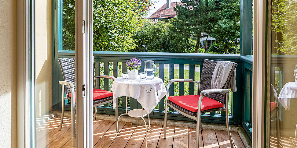 Balkon Ihres Appartements im betreuten Wohnen Prien