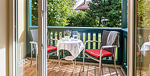 Balkon Ihres Appartements im betreuten Wohnen Prien
