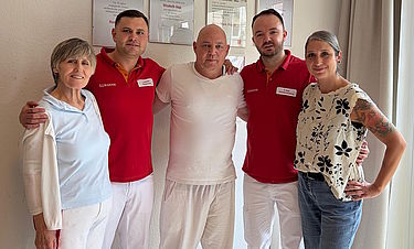 Der neue Betriebsrat vom Kursana Domizil Pullach: v.l. Mevljude Pepic, Deniz Weinzierl, Frank Weigel, Mihael Geljic, Ricarda Bäuerlein.