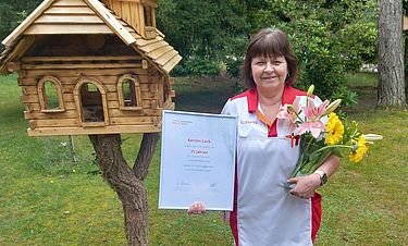 Fast ihr gesamtes Berufsleben war Kerstin Lück als Pflegefachkraft bei Kursana in Rastow im Einsatz. 