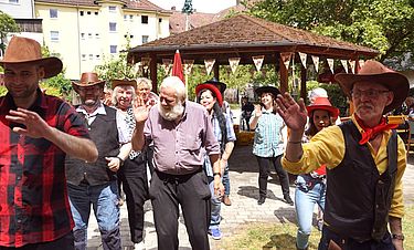 Beim Countryfest im Domizilgarten ging es stilgerecht zu.