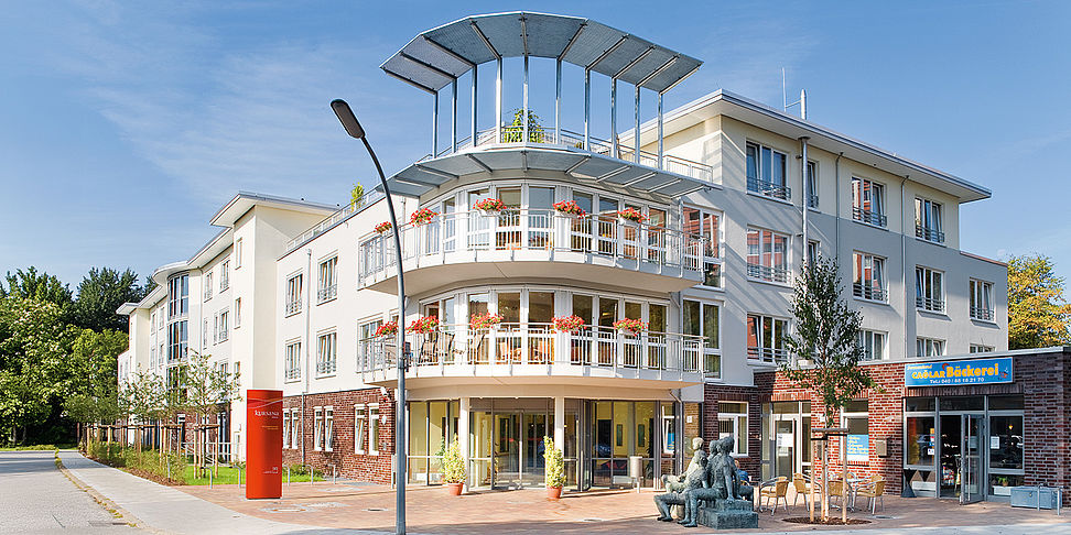 Das Pflegeheim Hamburg-Billstedt in der Frontalansicht