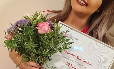 Seit zehn Jahren fühlt sich Yasmin Koc Güzel im Kursana Domizil in Lichtenberg sehr wohl    