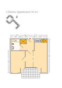 2 Zimmer (41 qm)