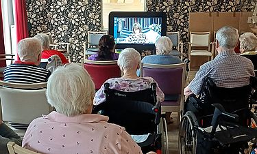 Gottesdienst im Kursana Domizil Eschenburg – nicht live, aber in Farbe. 