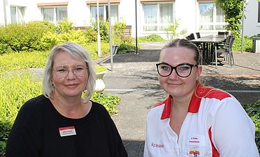 Ein eingespieltes Team: Heike und Antonia Vorbau. Foto: Thomas Gillmeister