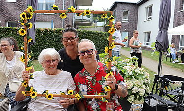 Viel Spaß hatten die Bewohnerinnen und Bewohner beim Sommerfest.